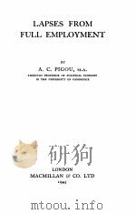 LAPSES FROM FULL EMPLOYMENT（1945 PDF版）