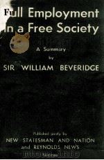 FULL EMPLOYMENT IN A FREE SOCIETY（1944 PDF版）