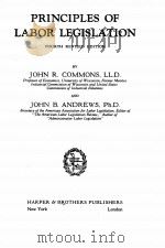 PRINCIPLES OF LABOR LEGISLATION（1936 PDF版）