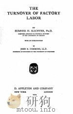 THE TURNOVER OF FACTORY LABOR（1919 PDF版）