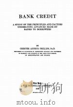 BANK CREDIT（1920 PDF版）