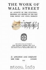 THE WORK OF WALL STREET VOLUME 10（1922 PDF版）