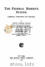 THE FEDERAL RESERVE SYSTEM（1923 PDF版）