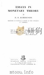ESSAYS IN MONETARY THEORY（1946 PDF版）