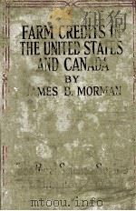 FARM CREDITS IN THE UNITED STATES AND CANADA（1924 PDF版）