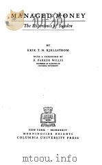 MANAGED MONEY TBE EXPERIENCE OF SWEDEN（1934 PDF版）