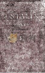 J.V.STALIN WORKS VOLUME 3 1917 1953 PDF电子版封面