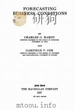 FORECASTING BUSINESS CONDITIONS（1927 PDF版）