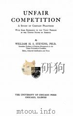 UNFAIR COMPETITION（1917 PDF版）