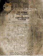 ONE HUNDRED SHORT PROBLEMS IN CORPORATION FINANCE 1937 PDF电子版封面 HERBERT E. DOUGALL