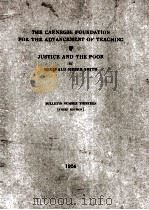 JUSTICE AND THE POOR 1924 PDF电子版封面
