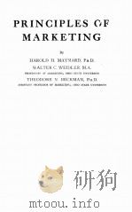 PRINCIPLES OF MARKETING PDF电子版封面 HAROLD H. MAYNARD AND WALTER C