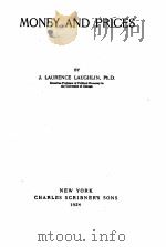 MONEY AND PRICES 1924 PDF电子版封面