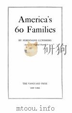 AMERICA‘S 60 FAMILIES（1937 PDF版）