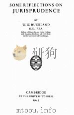 SOME REFLECTIONS ON JURISPRUDENCE（1945 PDF版）