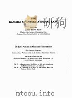 JURE NATURAE ET GENTIUM DISSERTATIONES VOLUME ONE（1916 PDF版）