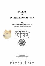 DIGEST OF INTERNATIONAL LAW VOLUME VI 1943 PDF电子版封面