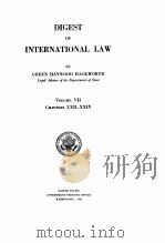 DIGEST OF INTERNATIONAL LAW VOLUME VII 1943 PDF电子版封面