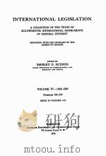 INTERNATIONAL LEGISLATION VOLUME IV 1928-1929（1931 PDF版）