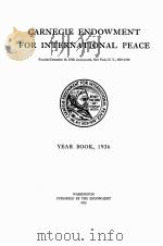 CARNEGIE ENDOWMENT FOR INTERNATIONAL PEACE 1936 1936 PDF电子版封面