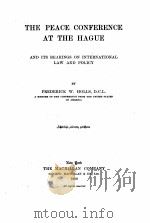 THE PEACE CONFERENCE AT THE HAGUE（1900 PDF版）