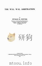 THE WAL WAL ARBITRATION（1938 PDF版）