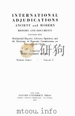 INTERNATIONAL ADJUDICATIONS VOLUME V（1933 PDF版）