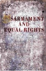 DISARMAMENT AND EQUAL RIGHTS 1934 PDF电子版封面