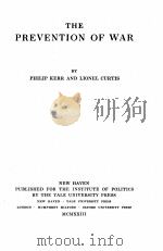 THE PREVENTION OF WAR（1923 PDF版）