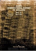 THE CONSTITUTIONAL HISTORY OF ENGLAND SINCE THE ACCESSION OF GEORGE THE THIRD VOLUME III（1912 PDF版）