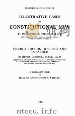 CONSTITUTIONAL LAW SECOND EDITION REVISED AND ENLARGED 1938 PDF电子版封面