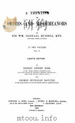 A TREATISE ON CRIMES AND MISDEMEANORS EIGHTH EDITION VOLUME 2 1923 PDF电子版封面