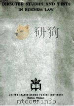DIRECTED STUDIES AND TESTS IN BUSINESS LAW NEW EDITION（1935 PDF版）