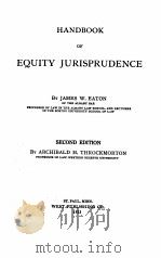 HANDBOOK OF EQUITY JURISPRUDENCE SECOND EDITION（1923 PDF版）