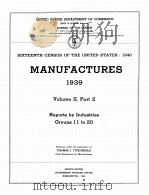 MANUFACTURES 1939 VOLUME II PART 2 1942 PDF电子版封面