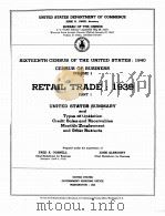 RETAIL TRADE 1939 VOLUME I PART 1 1943 PDF电子版封面