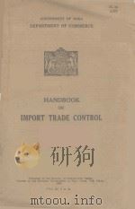 HANDBOOK ON IMPORT TRADE CONTROL 1943 PDF电子版封面