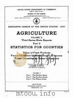AGRICULTURE 1940 VOLUME II PART 3（1942 PDF版）