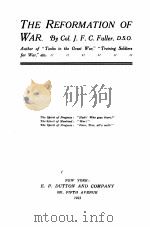 THE REFORMATION OF WAR（1923 PDF版）
