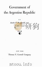 GOVERNMENT OF THE ARGENTINE REPUBLIC（1942 PDF版）