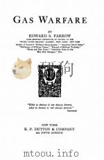 GAS WARFARE（1920 PDF版）