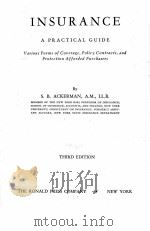 INSURANCE A PRACTICAL GUIDE THIRD EDITION（1948 PDF版）