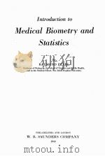 INTRODUCTION TO MEDICAL BIOMETRY AND STATISTICS THIRD EDITION REVISED AND ENLARGED（1940 PDF版）