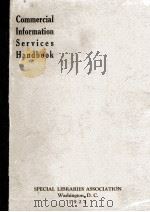 HANDBOOK OF COMMERCIAL INFORMATION SERVICES 1924 PDF电子版封面