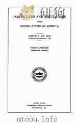 POSTAL LAWS AND REGULATIONS OF THE UNITED STATES OF AMERICA（1941 PDF版）