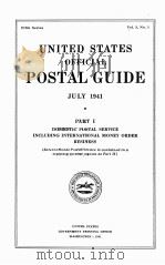 UNITED STATES OFFICIAL POSTAL GUIDE 1941 1941 PDF电子版封面