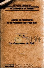 APERCU DE COMMERCE ET DE I‘INDUSTRIE DES PAYS=BAS NO.4 PDF电子版封面