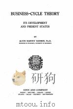 BUSINESS-CYCLE THEORY（1927 PDF版）