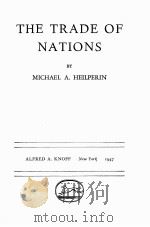 THE TRADE OF NATIONS（1947 PDF版）