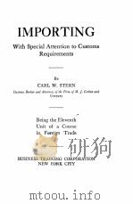 IMPORTING（1916 PDF版）